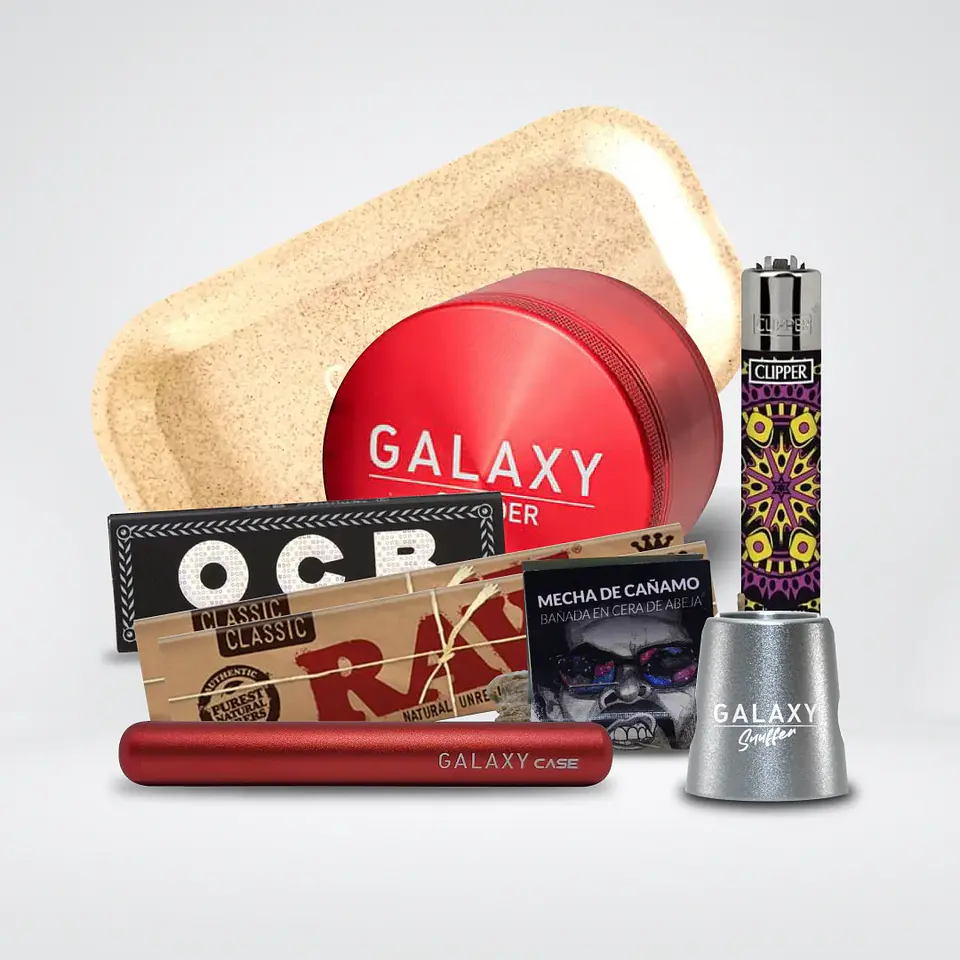 Pack Moledor Aluminio Pro Blue 63Mm-Galaxy 6
