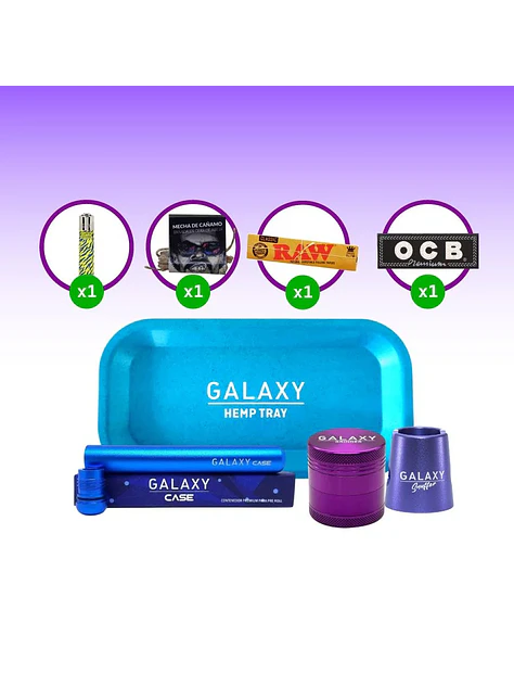 Pack Moledor Aluminio Pro Blue 38Mm - Galaxy 3