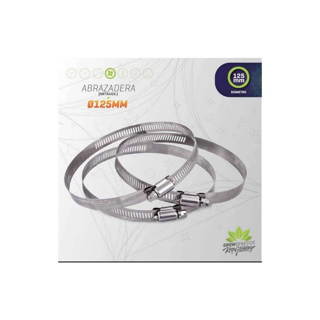 Abrazadera Metalica -Grow Genetics 2