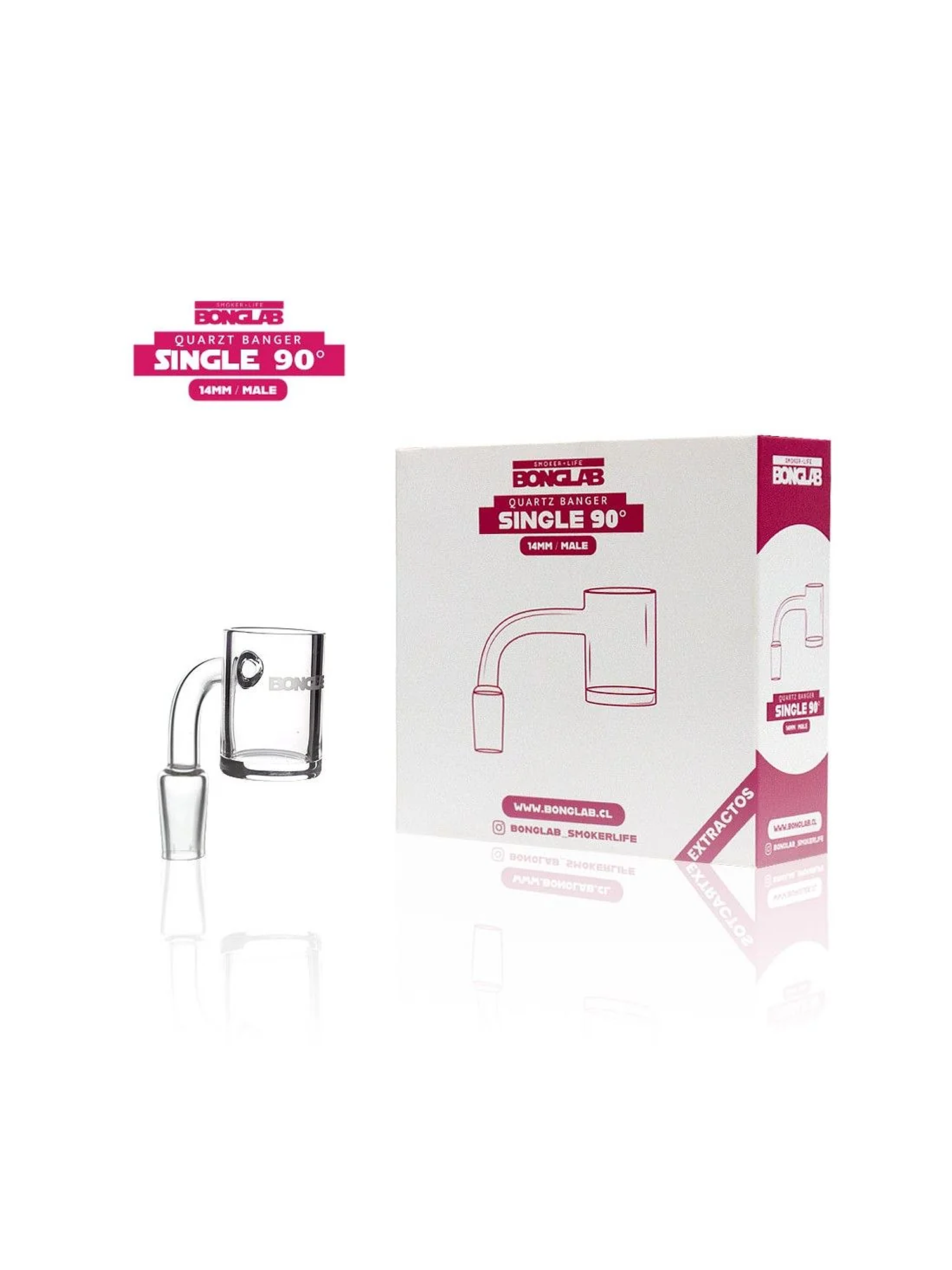 Banger Cuarzo Simple 90 Grados 10Mm-Bonglab 2