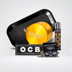 Pack Moledor Aluminio Blue 55Mm - Galaxy