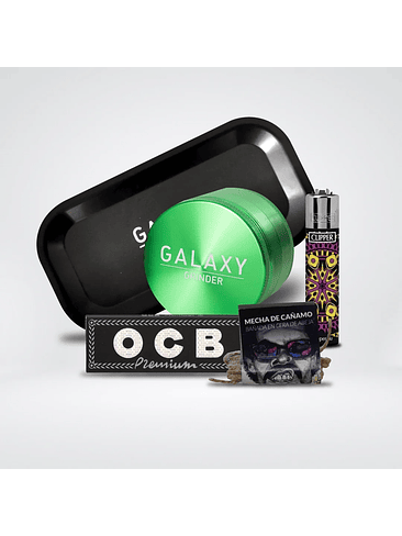 Pack Moledor Aluminio Blue 55Mm - Galaxy 8