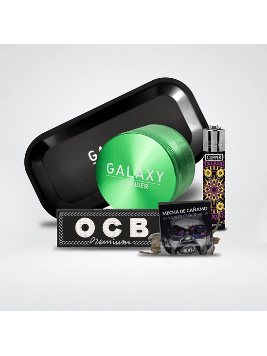 Pack Moledor Aluminio Blue 55Mm - Galaxy 8