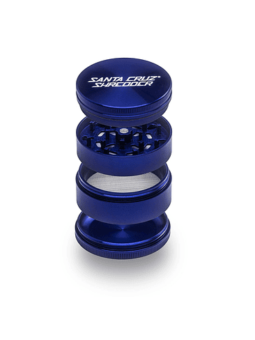 Moledor Aluminio Grande 4P Blue-Santa Cruz 4