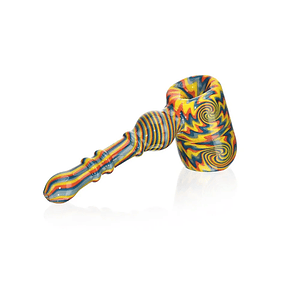 Wig Wag Hammer Pipe Color White-Calvo Glass