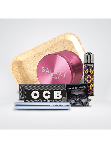 Pack Moledor Aluminio Case Gold 63Mm- Galaxy 6