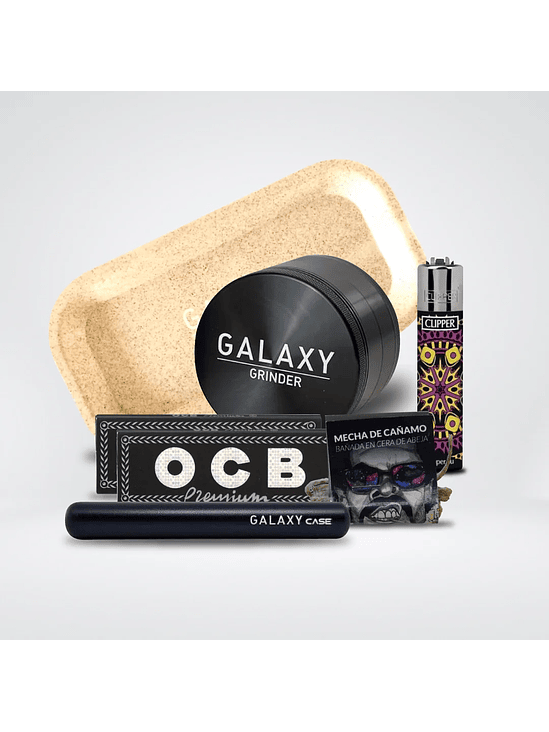 Pack Moledor Aluminio Case Azul 55Mm -Galaxy 4