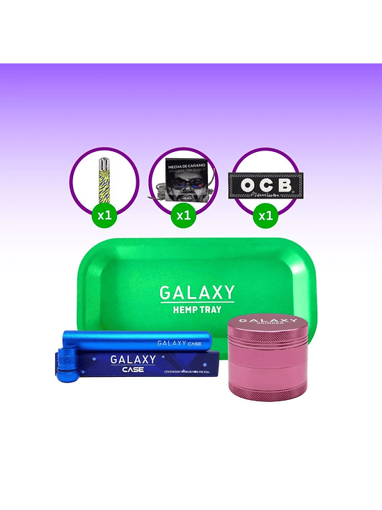 Pack Moledor Aluminio Case Azul 55Mm -Galaxy 7