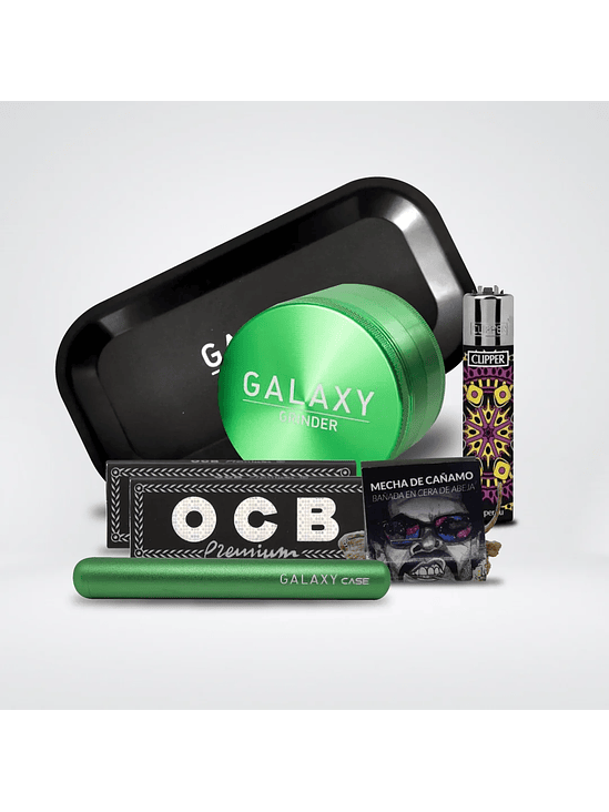 Pack Moledor Aluminio Case Azul 55Mm -Galaxy 8