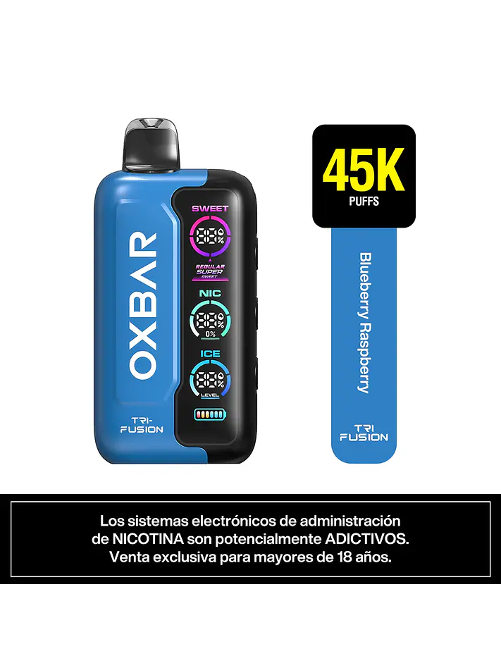 VAPORIZADOR TRIFUSION 45K -OXBAR 2