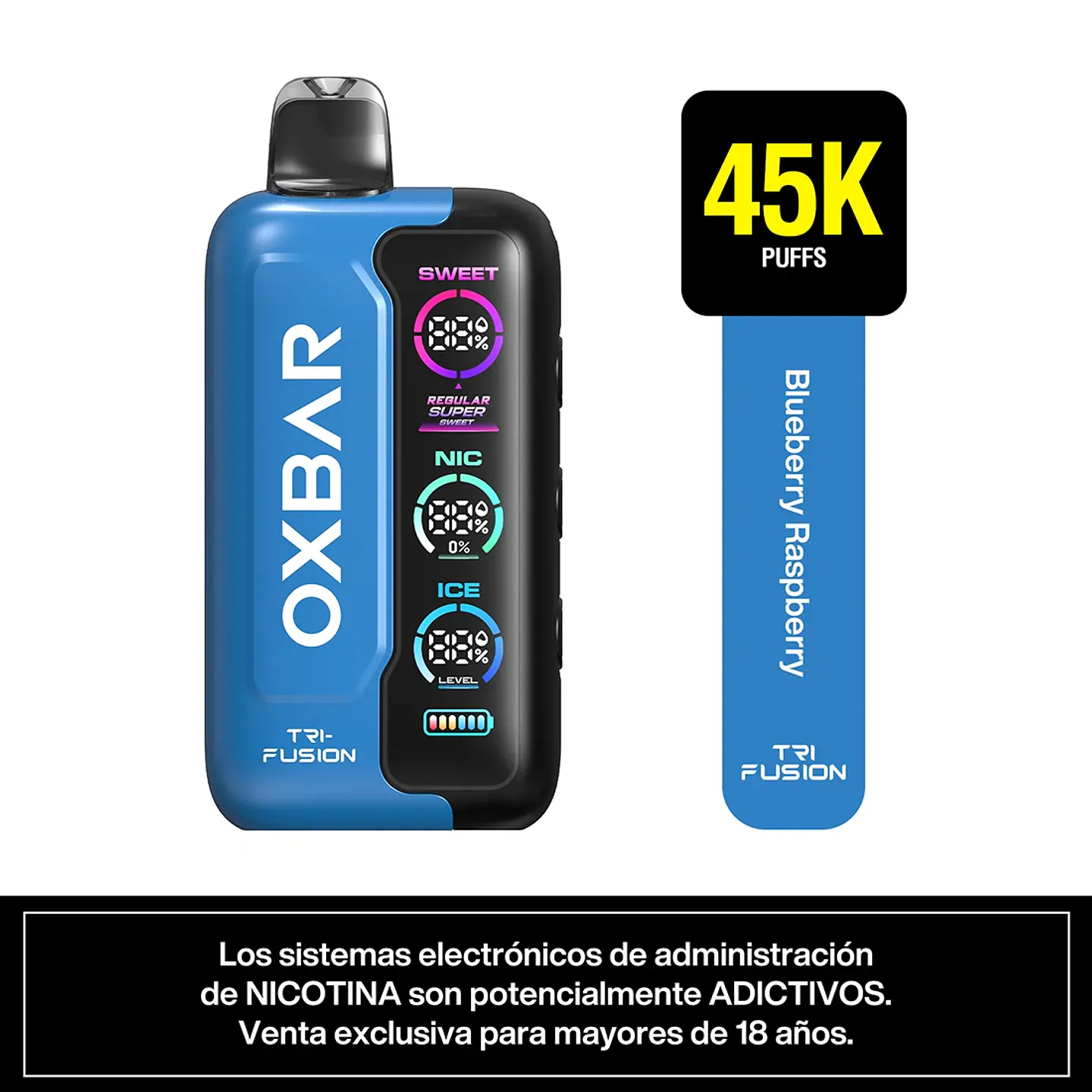 VAPORIZADOR TRIFUSION 45K -OXBAR (Sabor a elección) 2