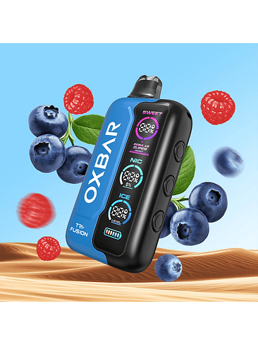 VAPORIZADOR TRIFUSION 45K BLUEBERRY RASPBERRY-OXBAR 1