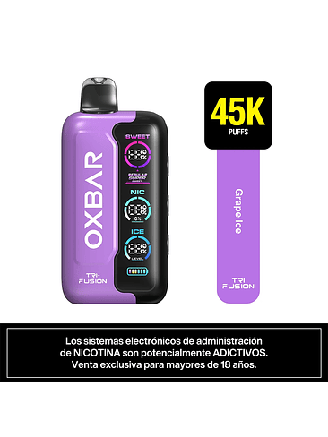 VAPORIZADOR TRIFUSION 45K GRAPE ICE-OXBAR 2