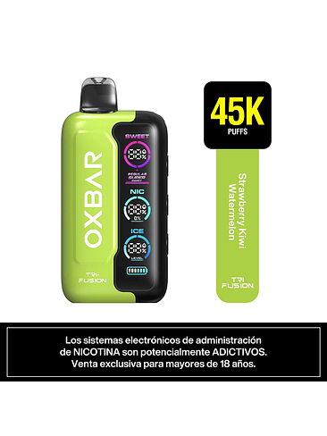 VAPORIZADOR TRIFUSION 45K STRAWBERRY KIWI WATERMELON-OXBAR 2