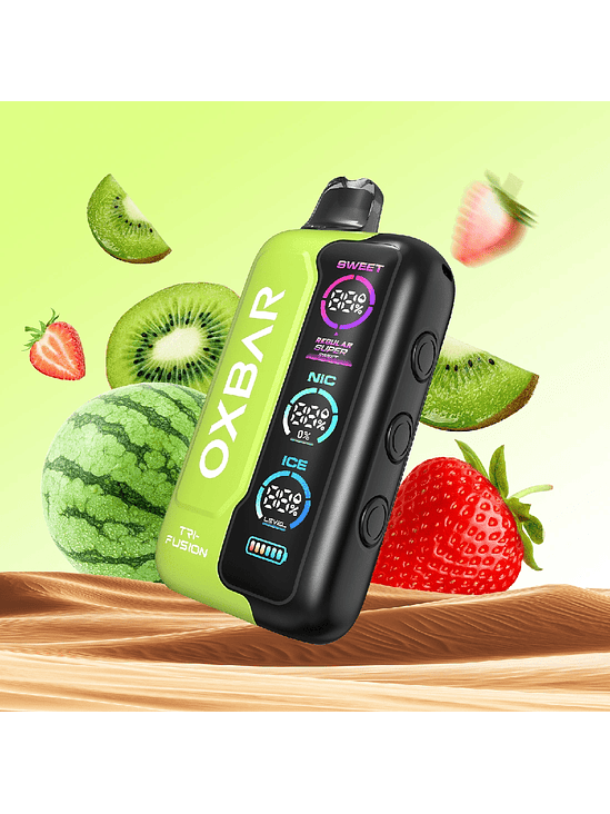 VAPORIZADOR TRIFUSION 45K STRAWBERRY KIWI WATERMELON-OXBAR 1