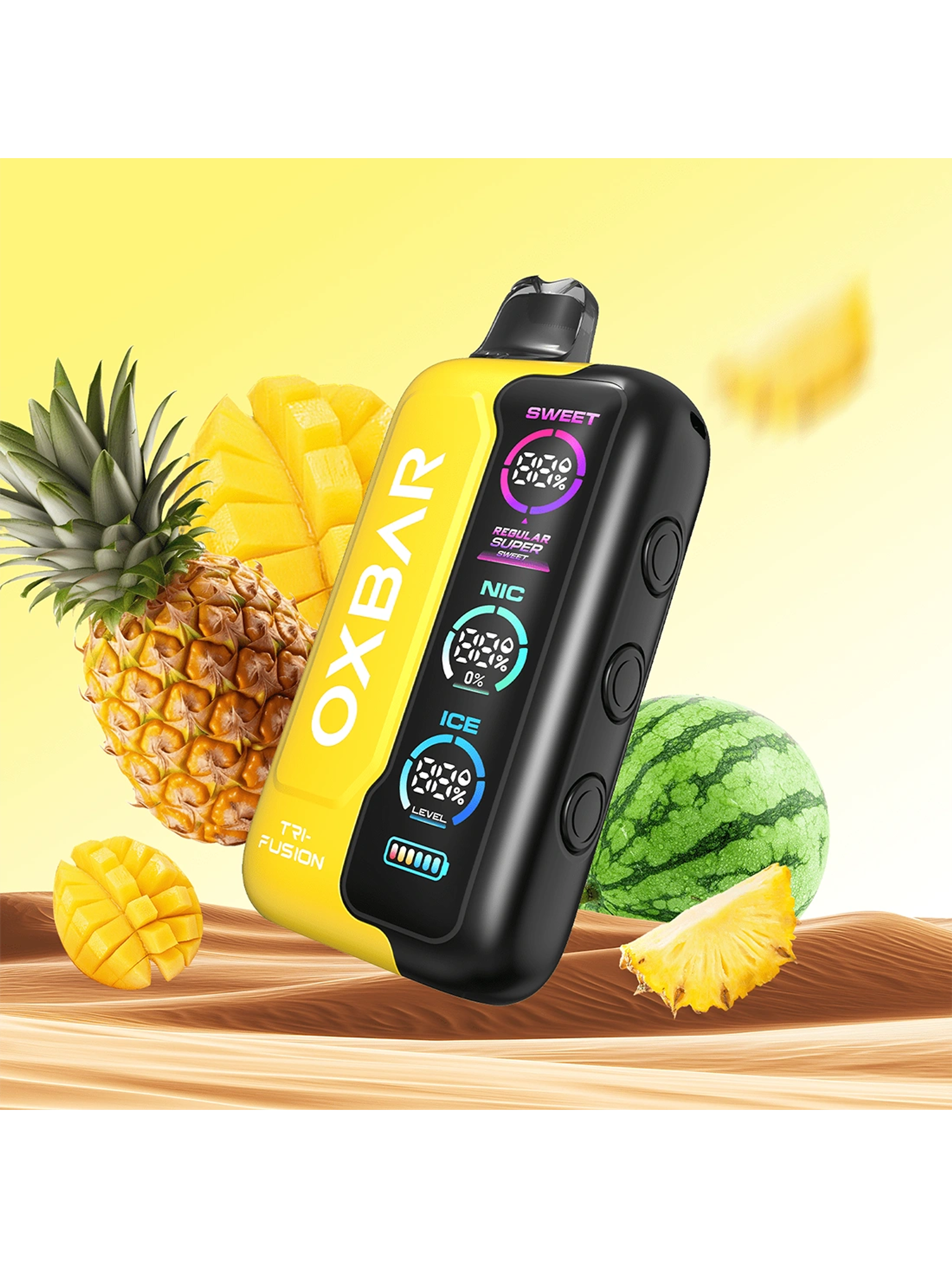 VAPORIZADOR TRIFUSION 45K PINEAPPLE MANGO WATERMELON-OXBAR 1