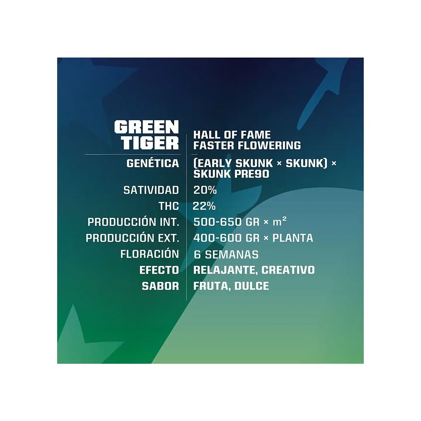 Green Tiger Fast Fem -Bsf (X7/X4/X2) 5