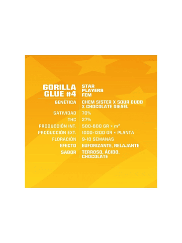 Gorilla Glue N°4 Fem -Bsf (X100/X12/X7/X4/X2) 4