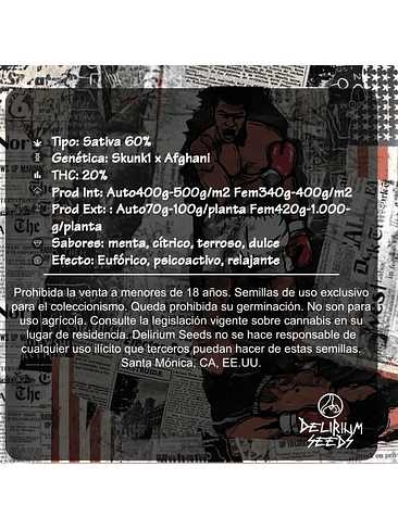 Skunk Pop Culture Auto X4-Delirium Seeds 5