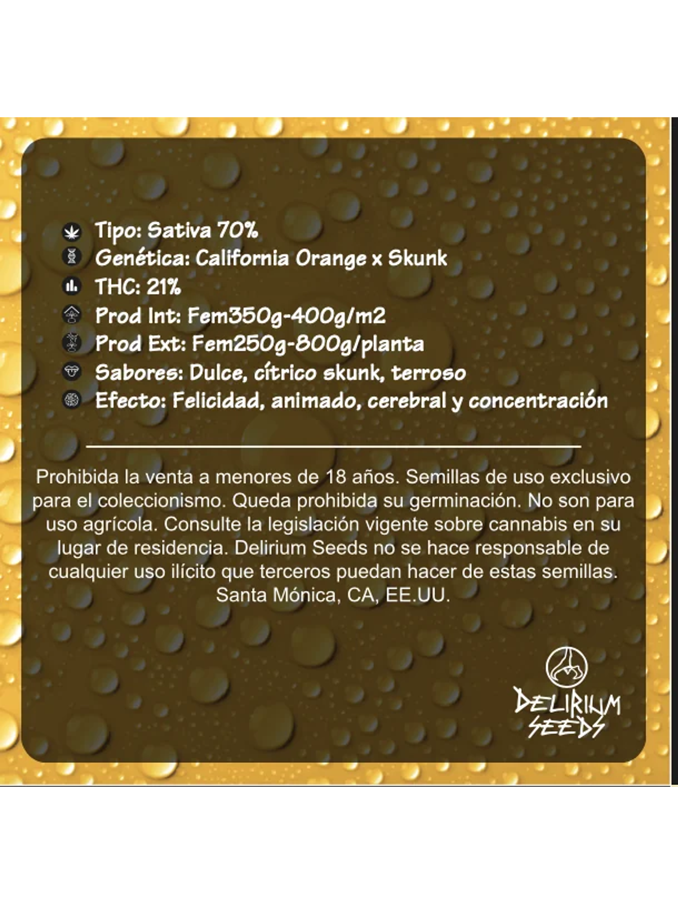 Delirium Tangi Fem -Delirium Seeds (X2/X1) 4