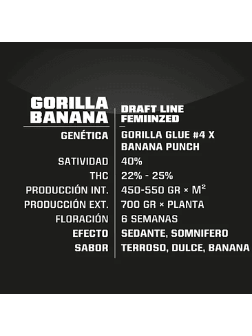 Gorilla Banana Fem -Bsf (X7/X4/X2) 3