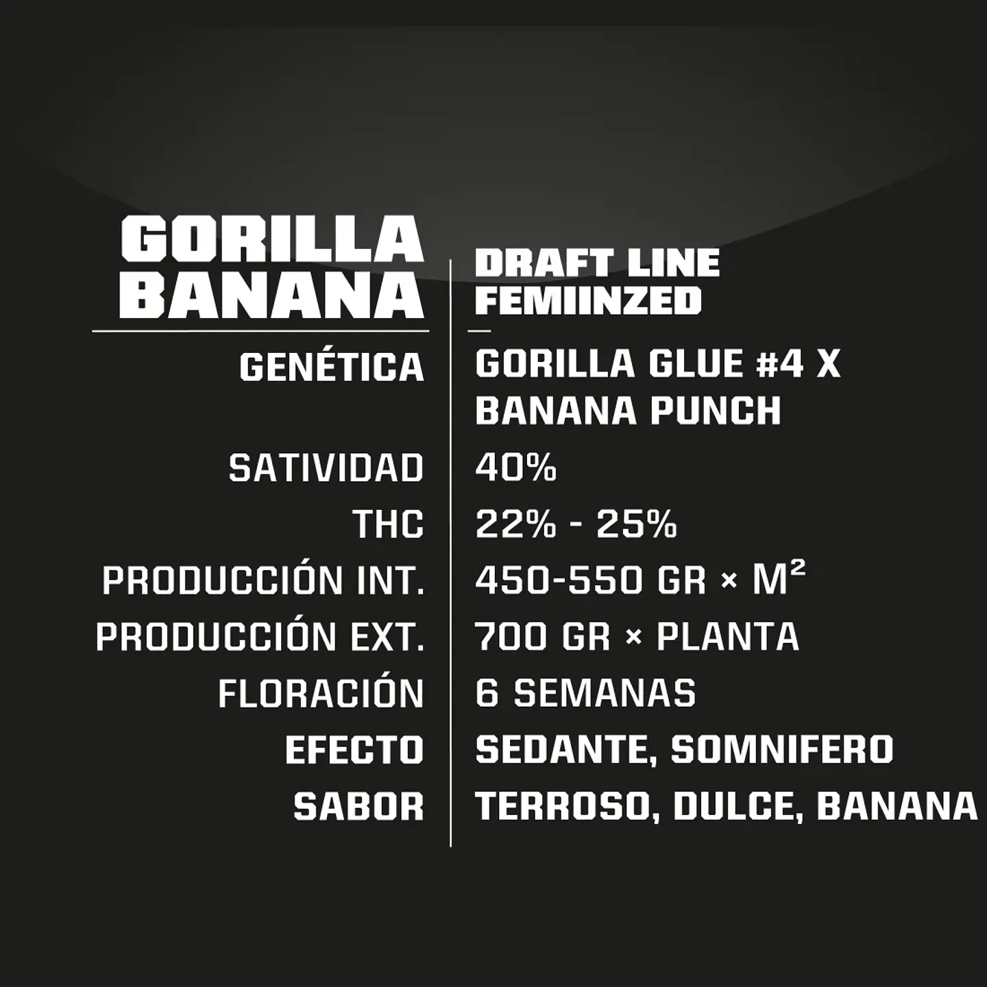 Gorilla Banana Fem (X2 / X4 / X7 / X12) -BSF 7