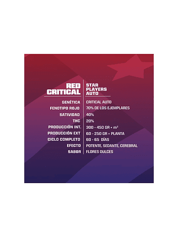 Red Critical Auto X2 -Bsf 4