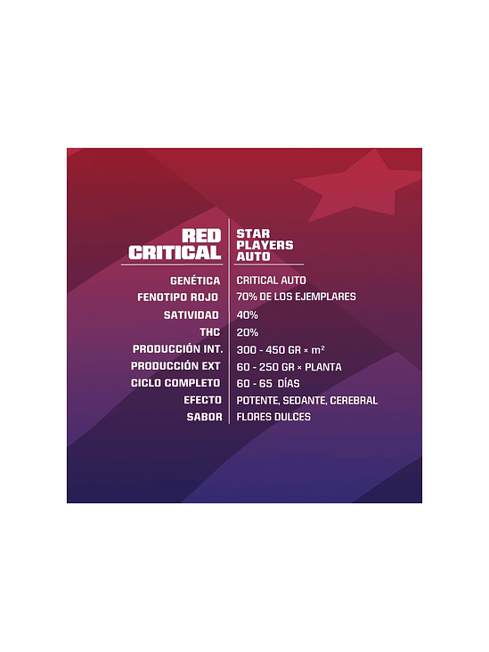 Red Critical Auto X2 -Bsf 5