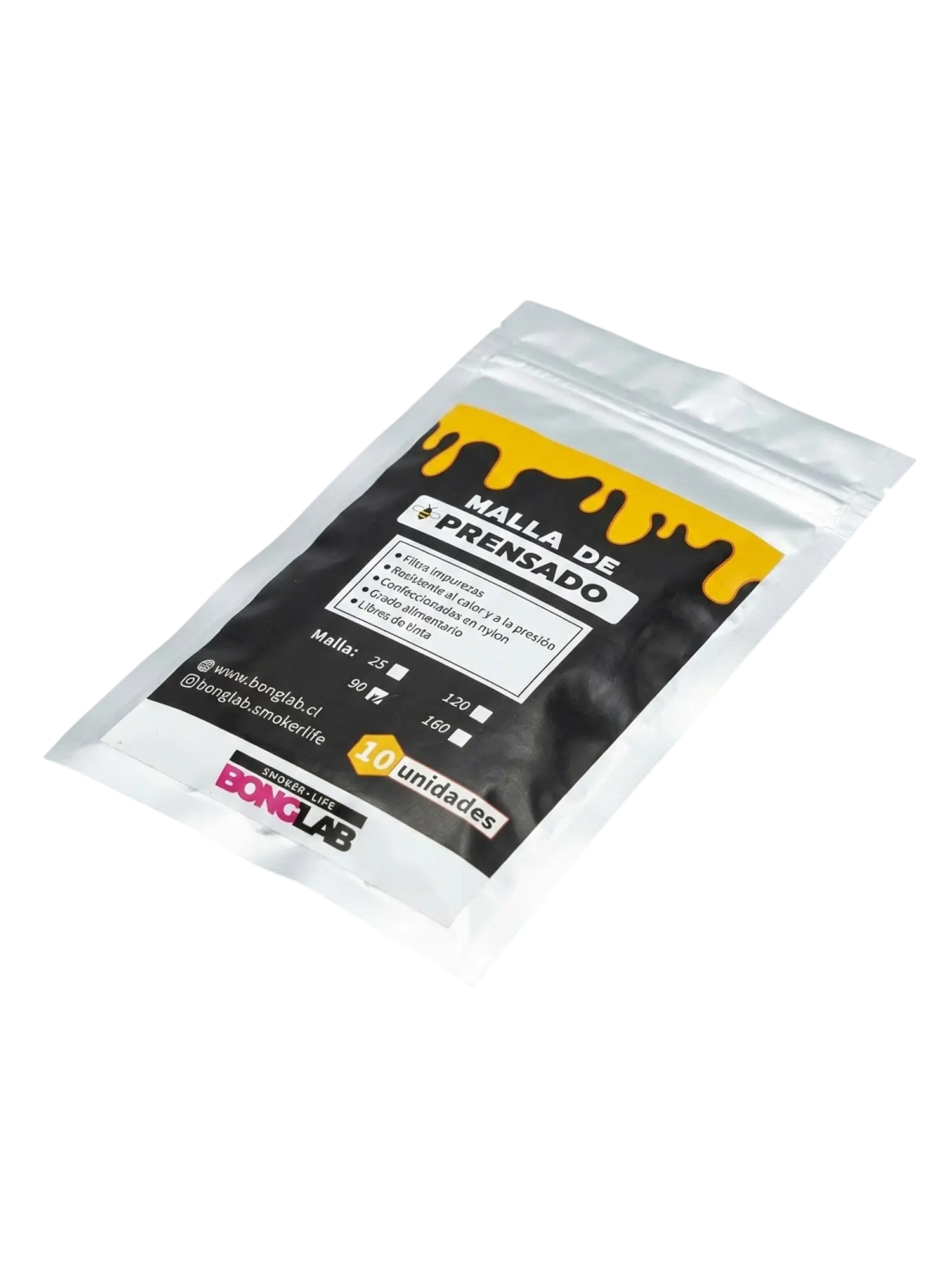 Mallas de Rosin 25/90/120/160 Micras-Bonglab 3