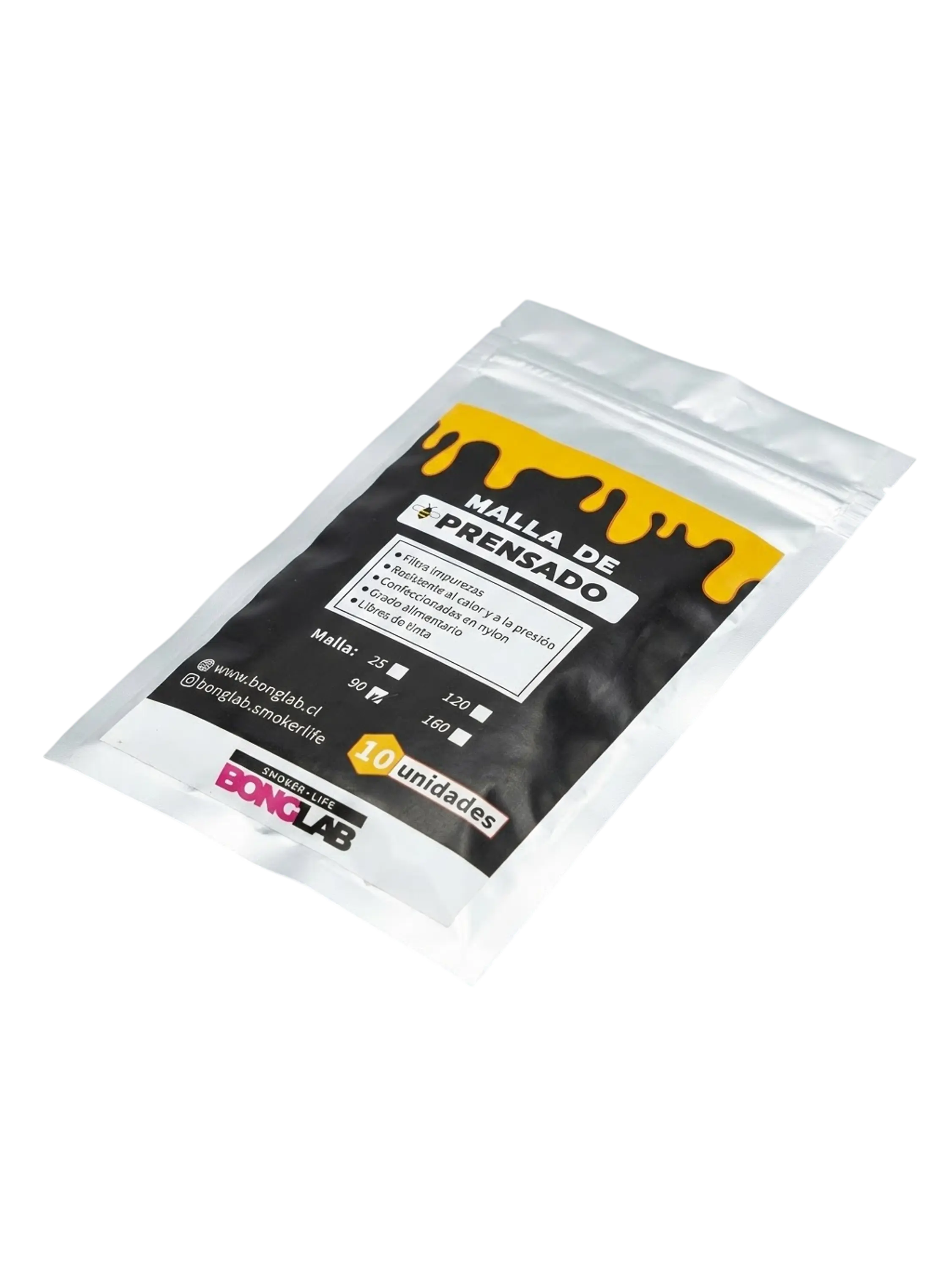 Mallas de Rosin 25/90/120/160 Micras-Bonglab 3