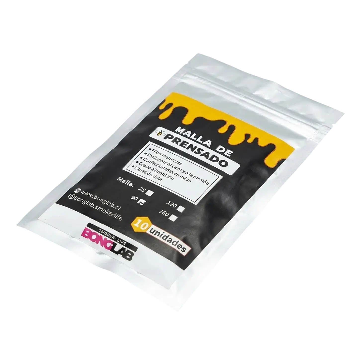 Mallas de Rosin 25/90/120/160 Micras-Bonglab 3