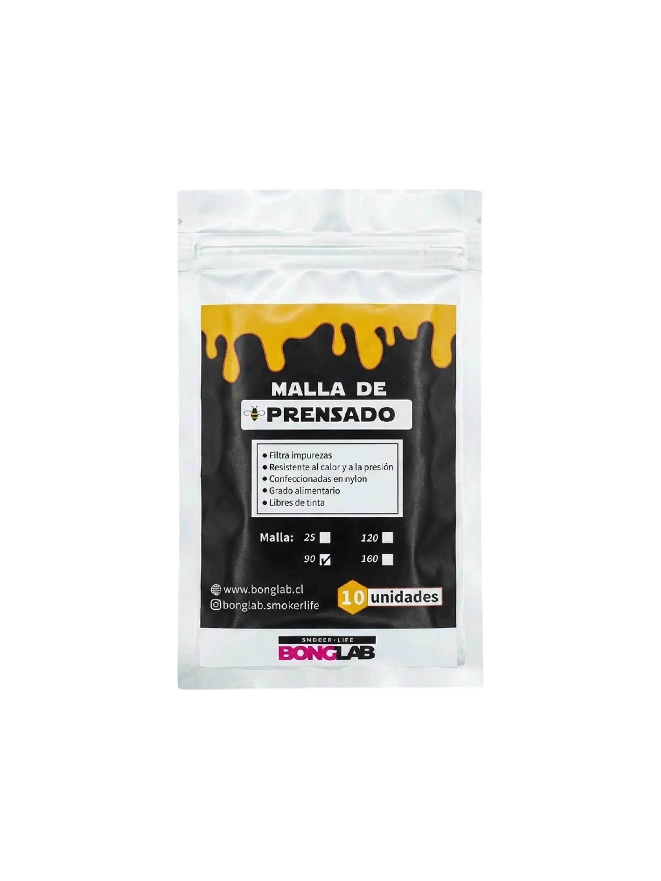 Mallas de Rosin 25/90/120/160 Micras-Bonglab 1