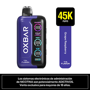 VAPORIZADOR TRIFUSION 45K GRAPE RASPBERRY-OXBAR