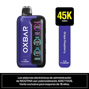 VAPORIZADOR TRIFUSION 45K GRAPE RASPBERRY-OXBAR