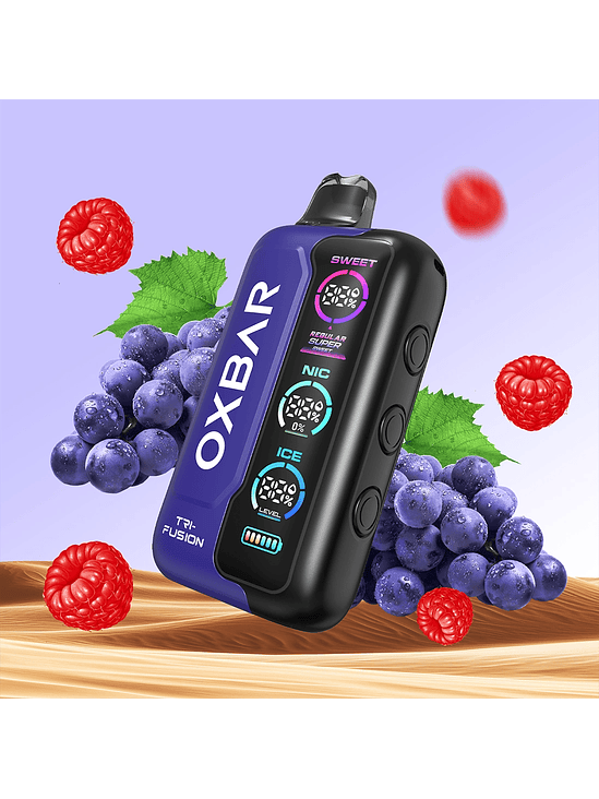 VAPORIZADOR TRIFUSION 45K GRAPE RASPBERRY-OXBAR 2