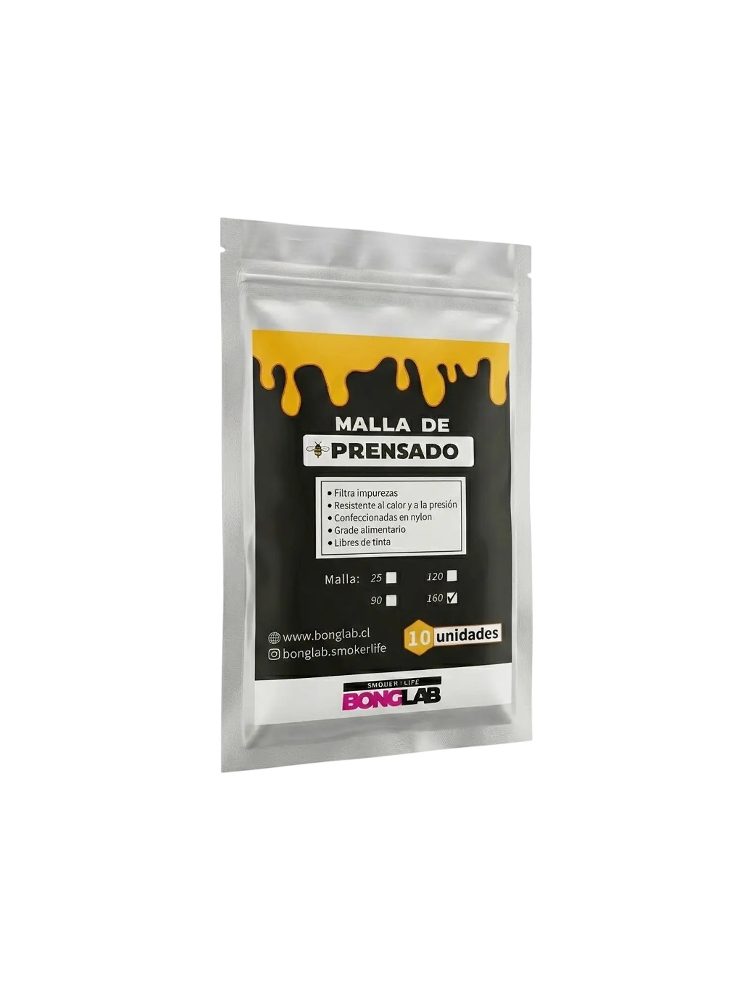 Mallas de Rosin 25/90/120/160 Micras-Bonglab 4