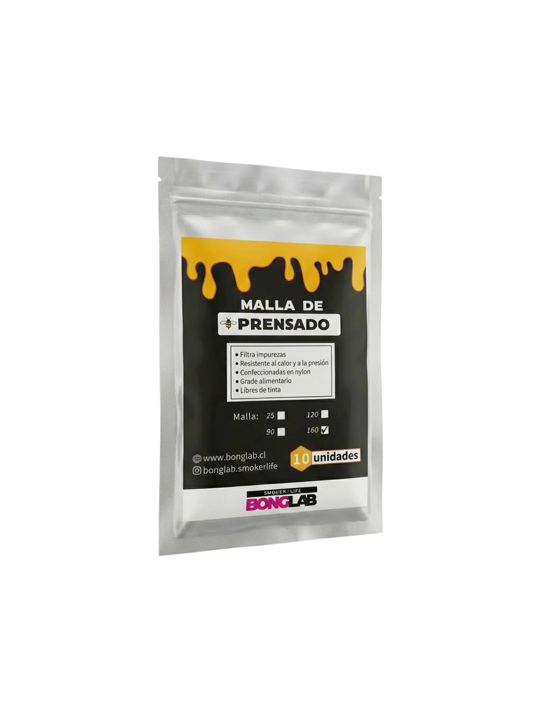 Mallas de Rosin 25/90/120/160 Micras-Bonglab 4