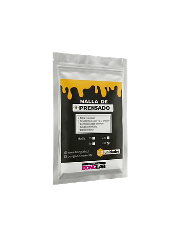 Mallas de Rosin 25/90/120/160 Micras-Bonglab 4