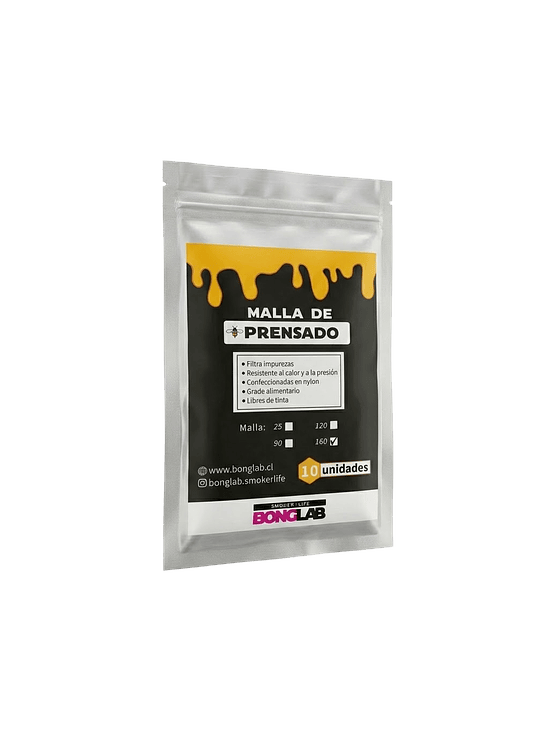 Mallas de Rosin 25/90/120/160 Micras-Bonglab 4