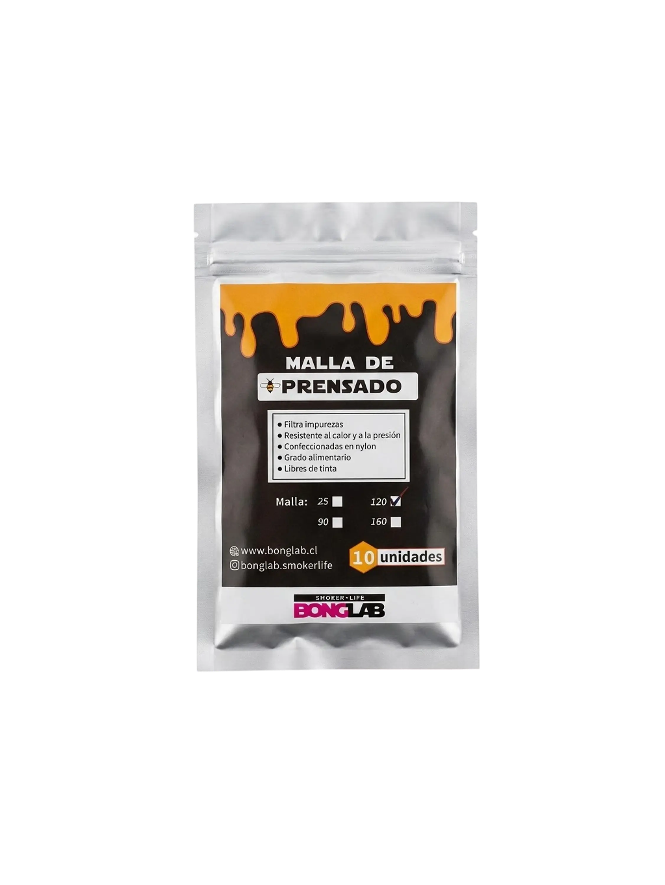 Mallas de Rosin 25/90/120/160 Micras-Bonglab 6