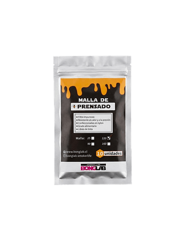 Mallas de Rosin 25/90/120/160 Micras-Bonglab 6