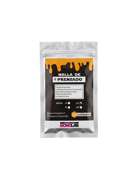 Mallas de Rosin 25/90/120/160 Micras-Bonglab 6