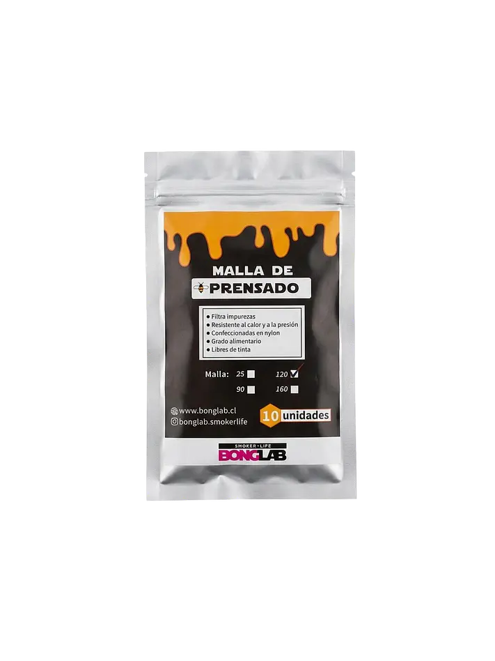 Mallas de Rosin 25/90/120/160 Micras-Bonglab 6