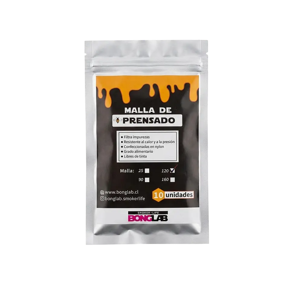 Mallas de Rosin 25/90/120/160 Micras-Bonglab 6