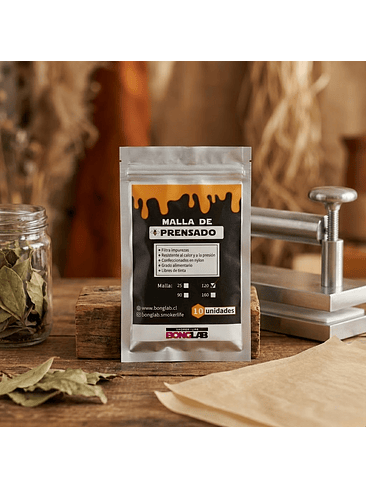 Mallas de Rosin 25/90/120/160 Micras-Bonglab 8