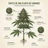 Las partes de una planta de cannabis: conoce su estructura y funciones