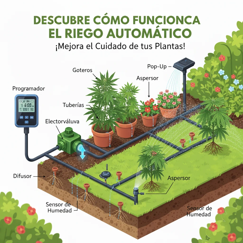 Descubre cómo funciona el riego automático y mejora el cuidado de tus plantas