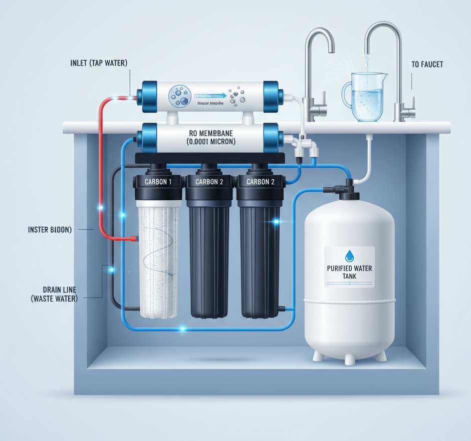Filtro de ósmosis inversa: purifica el agua de forma eficiente y saludable