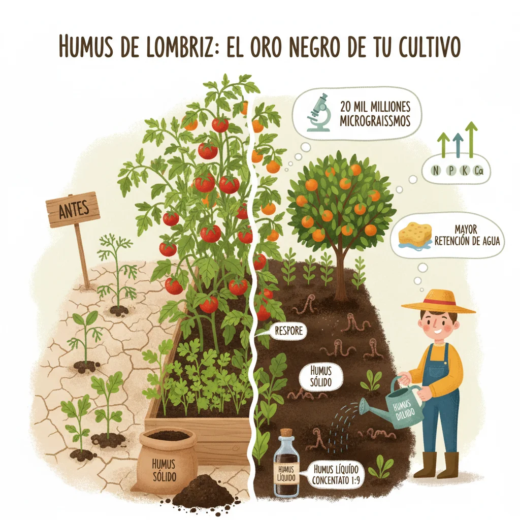 Beneficios y usos del humus de lombriz: el fertilizante orgánico ideal para tu cultivo
