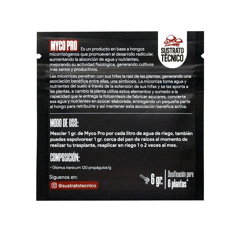 MYCO PRO (1KG/200G/50G/6G) HONGOS MICORRIZÓGENOS -SUSTRATO TECNICO  10
